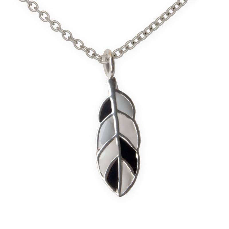Halskette Anhänger Feder Feather 925 Silber Kinder Mädchen Damen Kinderschmuck von FlyStyleShop