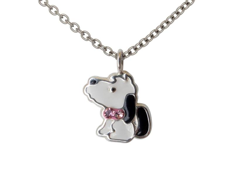 Halskette Anhänger Hund Puppy Dog 925 Silber Kinder Tiere Kinderschmuck Mädchen von FlyStyleShop