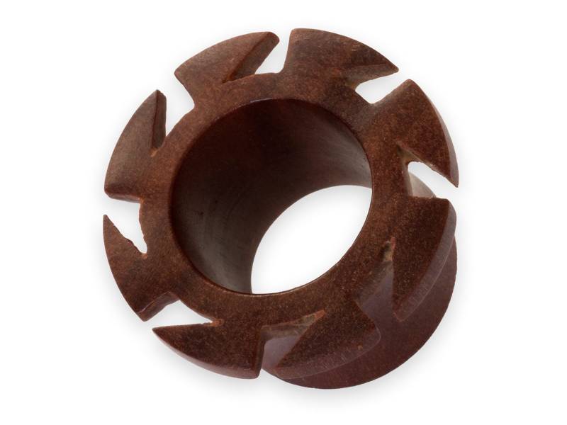 Holz Flesh Tunnel Blume Sägeblatt Ohr Piercing Schmuck von FlyStyleShop