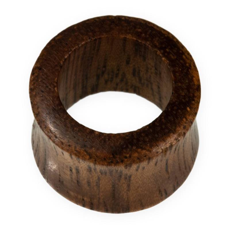 Holz Tunnel Dunkles Tamarinde-Holz, Double Flare Ohr Plugs , Flesh Tunnels von FlyStyleShop