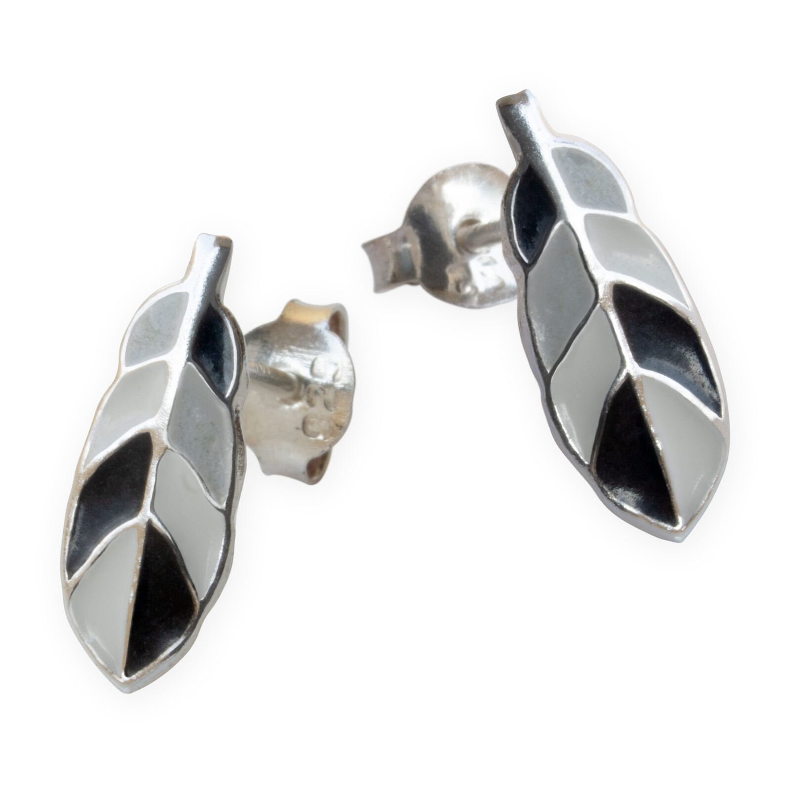 Kinder Ohrringe Feder 925 Silber Ohrstecker Mädchen Kids Kinderschmuck Damen von FlyStyleShop