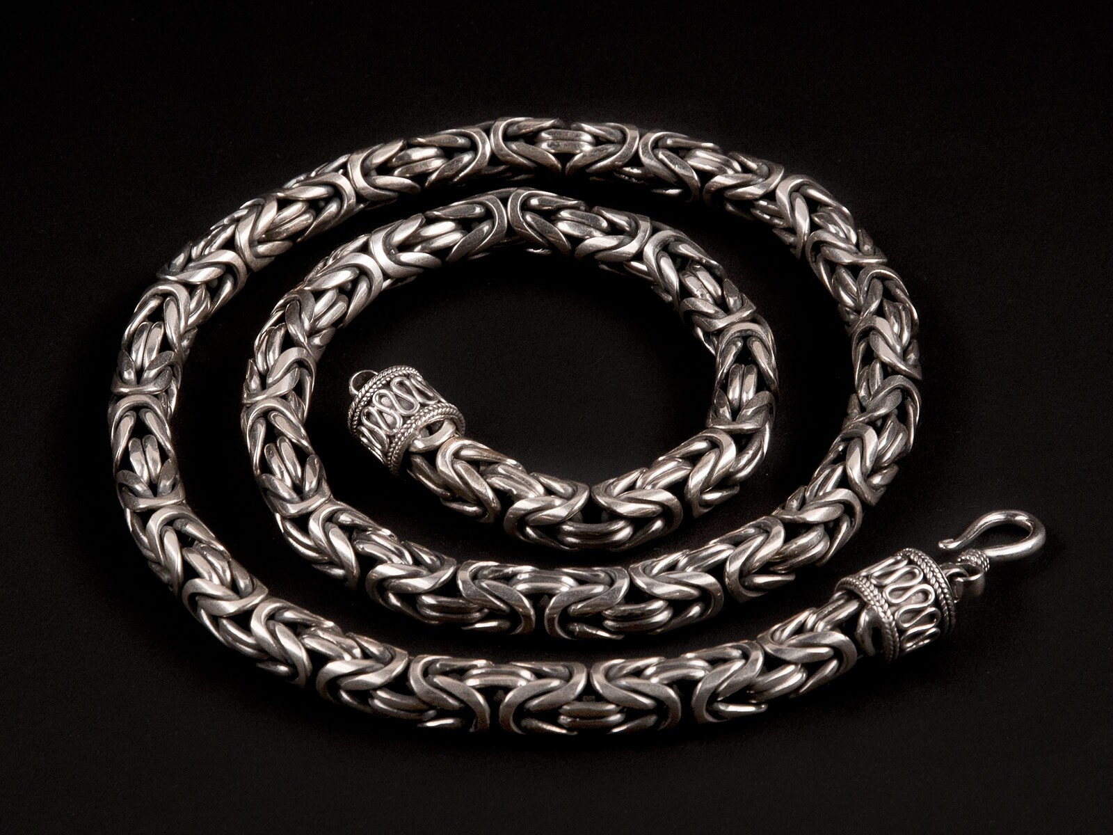 Massive 8mm Byzantiner Kette Aus 925 Silber I Silberkette Oder Silberarmband Königskette Panzerkette Für Männer von FlyStyleShop