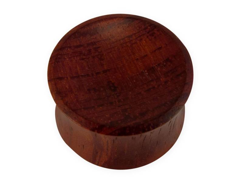 Satin Blutholz Plug, Holz Ear Plugs Konkav , Schlichter Flesh Tunnel Aus von FlyStyleShop