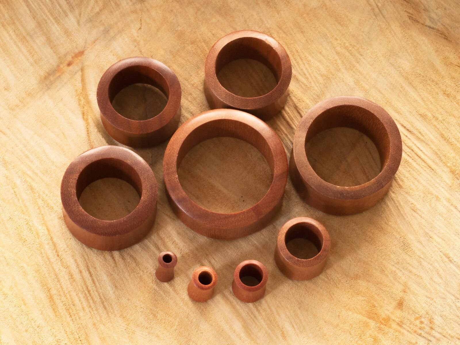 Schlichter Holz Tunnel Sabo-Holz, Ear Plug Double Flared Plugs Bis 50mm von FlyStyleShop