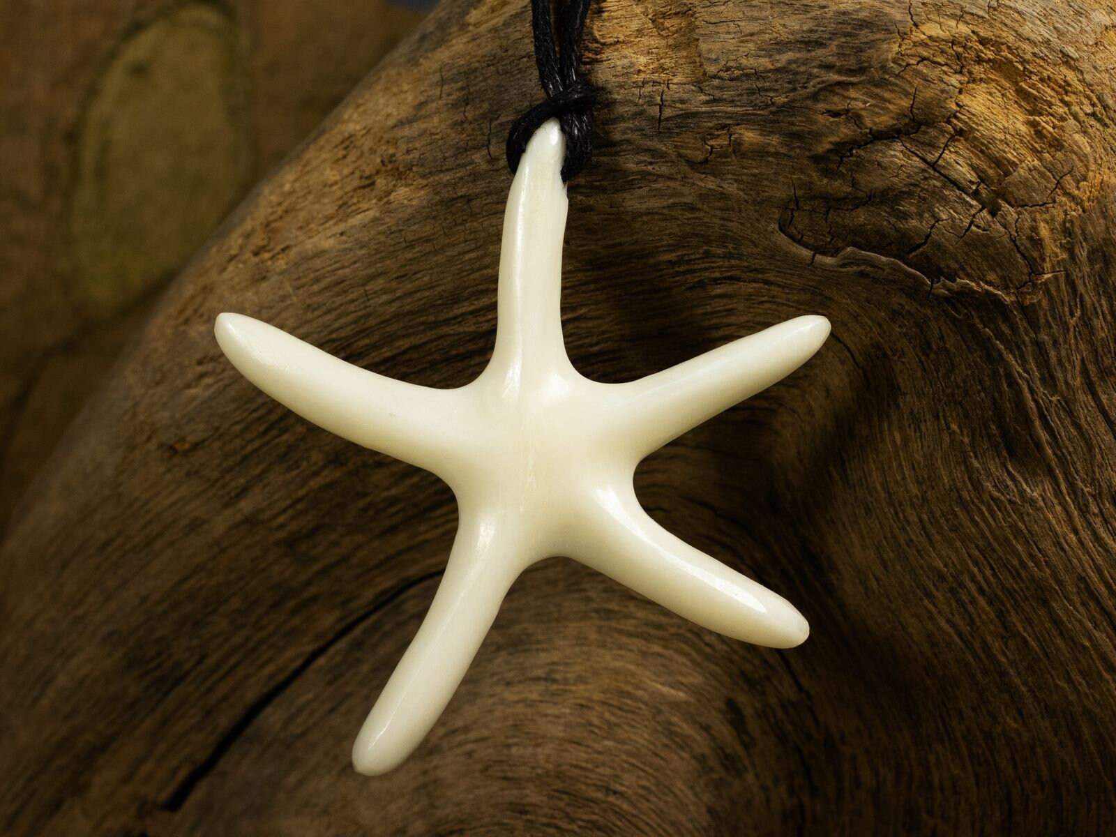 Seestern Stern Anhänger Aus Knochen Kettenanhänger Charm Maritim Surfer Schmuck von FlyStyleShop