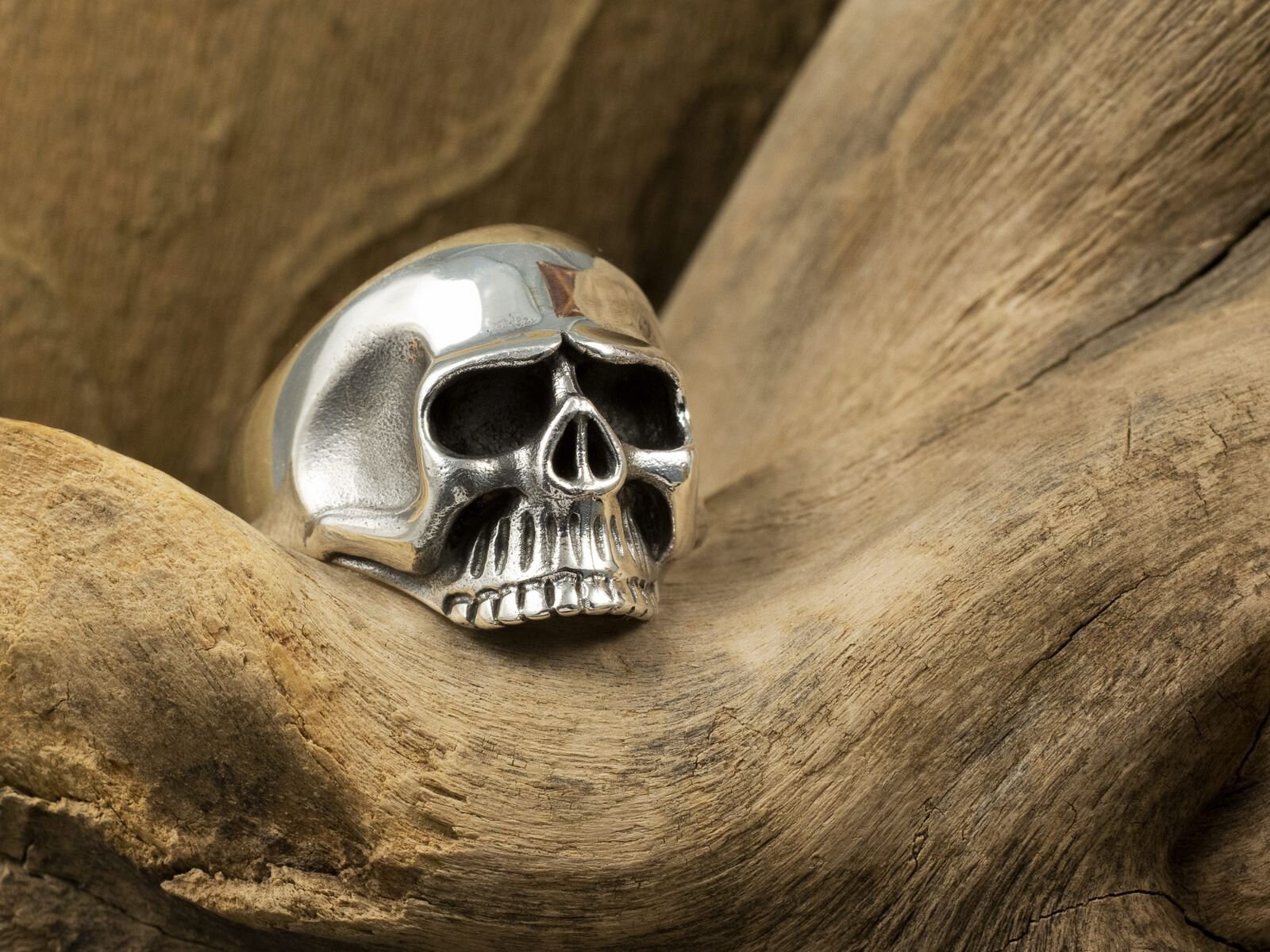 Totenkopf Ring 925 Silber Keith Richards Herren Biker Rocker Schmuck Skull von FlyStyleShop