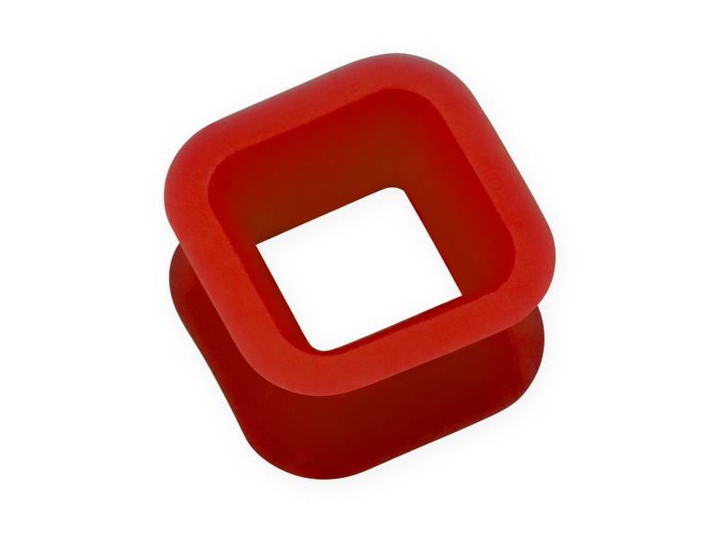 Viereckige Silikon Tunnel , Weiche Ear Plugs Eckig, Leichte Flesh Tunnels Aus von FlyStyleShop