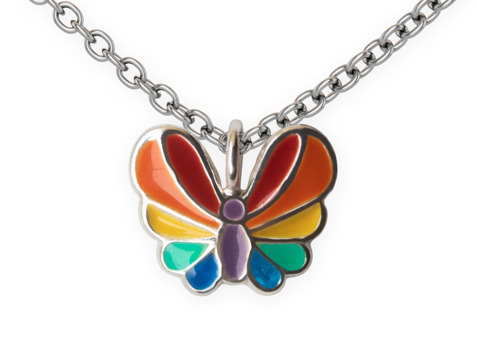 Zarte 925 Silber Kette Mit Anhänger Für Mädchen Schmetterling Halskette Kinderschmuck von FlyStyleShop