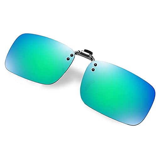 Clip on Polarisiert Sonnenbrille Ultraleicht Sonnenbrille Aufsatz Flip up Sonnenbrille Clip Gegen Licht für Frauen und Männer Brillenträger von Flydo