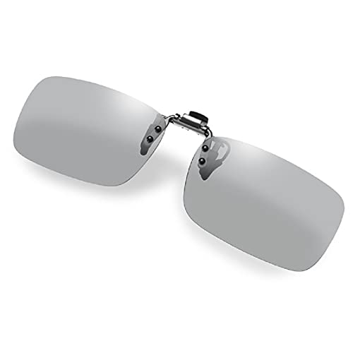 Clip on Polarisiert Sonnenbrille Ultraleicht Sonnenbrille Aufsatz Flip up Sonnenbrille Clip Gegen Licht für Frauen und Männer Brillenträger von Flydo