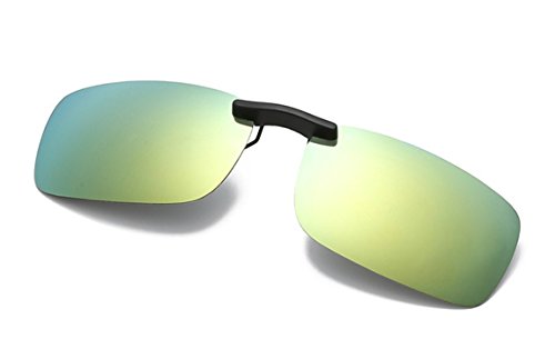 Flydo Polarisierte Sonnenbrille Clip für Brillenträger-Stil Sonnenbrille für Myopie Brille im Freien/Fahren/Angeln-Anti-UV von Flydo