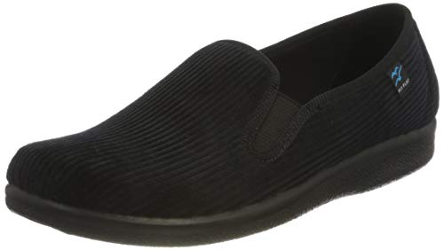 Flyflot Herren 880362 Hausschuh, schwarz, 45 EU von Fly Flot