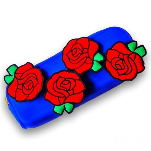FlyinPop RoseTalk Federmäppchen für Mädchen und Frauen, Schulmäppchen, Büro-Organizer, Klein Blau, Rose Elegance Schlichtheit FlyinPop RoseTalk Federmäppchen für Mädchen und Frauen, Schulmäppchen, Büro-Organizer, Klein Blau, Rose Elegance Schlichtheit von FlyinPop