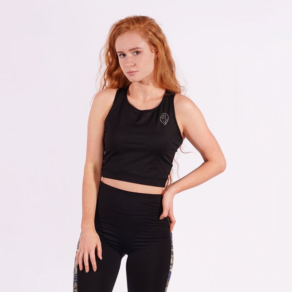 Flying Love Birds "Black Beauty" - Crop Top - Yoga Top von Flying Love Birds