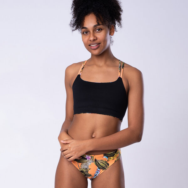 Flying Love Birds "Exotic Orange" - Bikini Hose Slim zum Wenden von Flying Love Birds