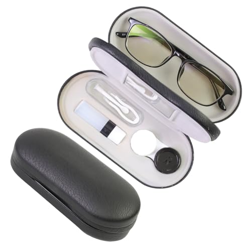FlyingMage 2-in-1-Kontaktlinsenetui und Brillenetui für Damen, Herren, Kinder, doppelseitige Hartschale, tragbarer Brillen-Reisehalter mit integriertem Spiegel, Kontaktlinsenbox, Aufbewahrungsset FlyingMage 2-in-1-Kontaktlinsenetui und Brillenetui für Damen, Herren, Kinder, doppelseitige Hartschale, tragbarer Brillen-Reisehalter mit integriertem Spiegel, Kontaktlinsenbox, Aufbewahrungsset von FlyingMage