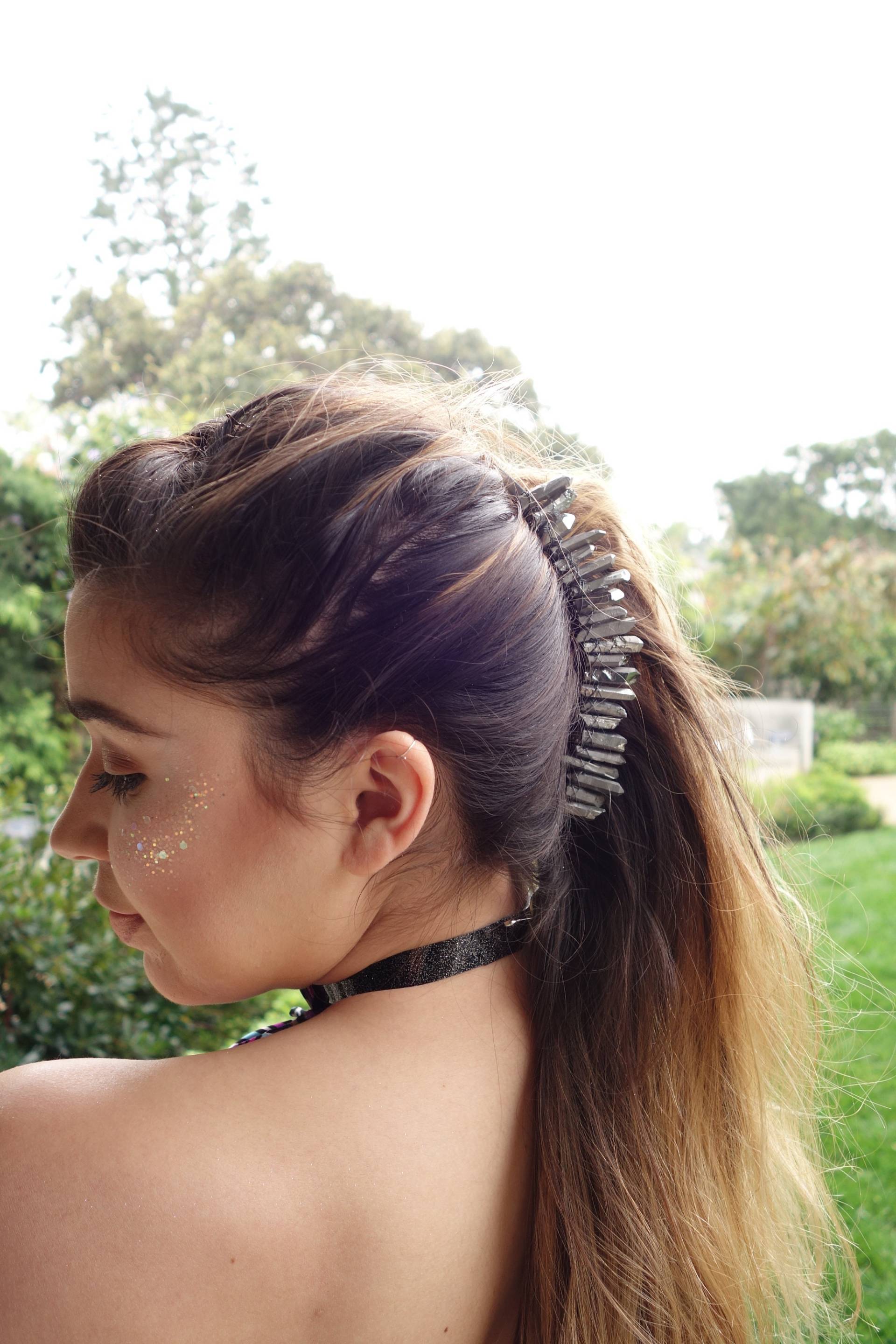 Kristall Haarspange, Bananen-Clip, Haar-Accessoire Kristall Haarspange, Bananen-Clip, Haar-Accessoire von FlyingStars