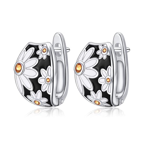 Gänseblümchen Ohrringe für Frauen 925 Sterling Silber Gänseblümchen Blume baumeln Ohrringe Sommer Schmuck für Mama Frau Schwester Gänseblümchen Ohrringe für Frauen 925 Sterling Silber Gänseblümchen Blume baumeln Ohrringe Sommer Schmuck für Mama Frau Schwester von Flyow