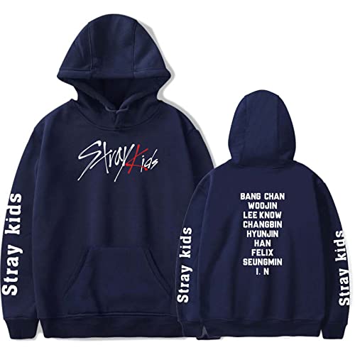 Flyself Damen Kpop Stray Kids Kapuzenpullover Hip hop Streetwear Bang Chan Changbin Hyunjin Felix Seungmin Jeongin Jisung Minho Woojin Hoodie Sweatshirts Pullover von Flyself