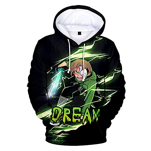 Flyself Jungen Mädchen Kapuzenpullover Dreamwastaken Dream Smile Kinder Langarm Hoodie Sweatshirt Pullover Sweatjacke von Flyself