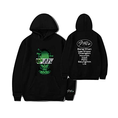 Flyself Kpop Stray Kids Album ODDINARY Kapuzenpullover Hoodies Lange Ärmel Sweatshirts Pullover Casual Oberteile Oversized Hoodie für Herren und Damen von Flyself