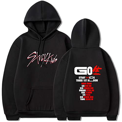 Flyself Kpop Stray Kids Kapuzenpullover GO LIVE IN Life Hoodies Lange Ärmel Sweatshirts Pullover Casual Oberteile Oversized Hoodie für Herren und Damen von Flyself