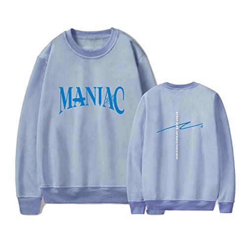 Flyself Kpop Stray Kids Title Song MANIAC Casual Langarm Rundhals Sweatshirt Pullover Tops für Herren und Damen von Flyself