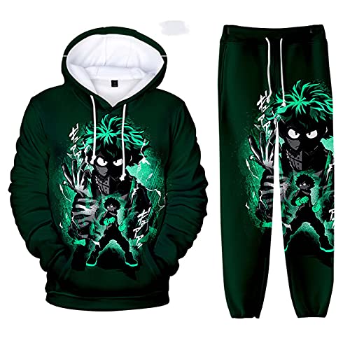 Flyself Trainingsanzüge für Herren Damen Unisex Anime 3D Druck Hoody und Hosen für Jungen Mädchen XXS-XXL von Flyself