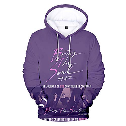 Flyself Unisex KPOP Kapuzenpullover 3D Digitaldruck Hoodie Lange Ärmel Sweatshirts Kapuze Pullover Tops Coole Oberteile Bangtan Boys Jungkook Jimin V Suga Jin J-Hope Rap Monster von Flyself