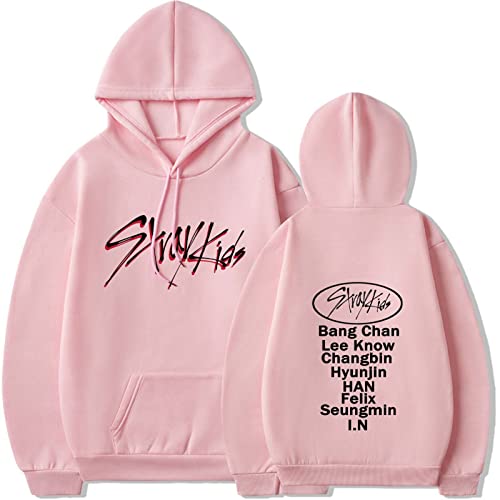 Flyself Unisex Kpop Stray Kids Kapuzenpullover Langarm Hoodies Sweatshirts Pullover Jumper Hip Hop Tops Bang Chan Changbin Hyunjin Felix Seungmin Jeongin Jisung Minho Woojin von Flyself