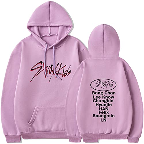 Flyself Unisex Kpop Stray Kids Kapuzenpullover Langarm Hoodies Sweatshirts Pullover Jumper Hip Hop Tops Bang Chan Changbin Hyunjin Felix Seungmin Jeongin Jisung Minho Woojin von Flyself