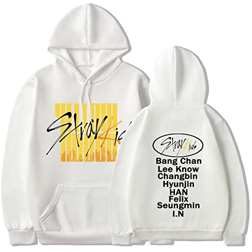 Flyself Unisex Kpop Kapuzenpullover Langarm Hoodies Sweatshirts Pullover Jumper Hip Hop Tops Bang Chan Changbin Hyunjin Felix Seungmin Jeongin Jisung Minho Woojin von Flyself