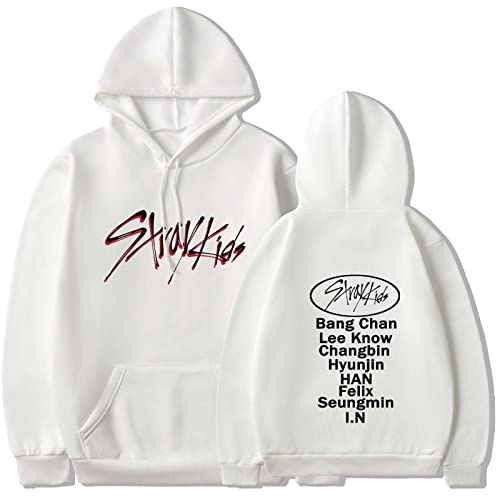 Flyself Unisex Kpop Stray Kids Kapuzenpullover Langarm Hoodies Sweatshirts Pullover Jumper Hip Hop Tops Bang Chan Changbin Hyunjin Felix Seungmin Jeongin Jisung Minho Woojin von Flyself