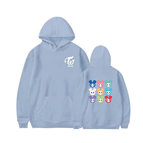 Flyself Unisex Kpop Twice Kapuzenpullover Karikatur Langarm Hoodies Sweatshirts Pullover Jumper Hip Hop Tops NA YEON JUNG YEON MOMO SANA JI Hyo MINA DAHYUN CHAE Young TZUYU von Flyself