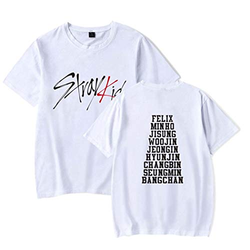 Flyself Unisex Stray Kids Kurzärmliges T-Shirt Hip Hop Tops Sommer Casual T-Shirts für Männer und Frauen von Flyself
