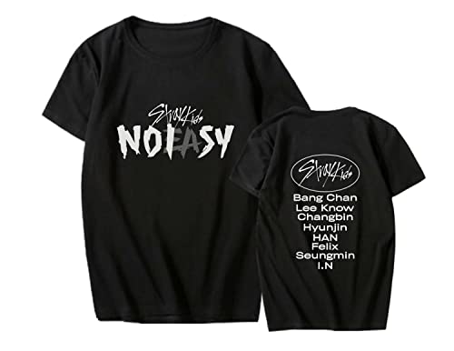 Flyself Unisex Stray Kids T-Shirts Album Vol.2 NOEASY Kurzarm T-Shirts Lose Oberteile Stilvoll Bedruckte Blusen für Männer und Frauen von Flyself