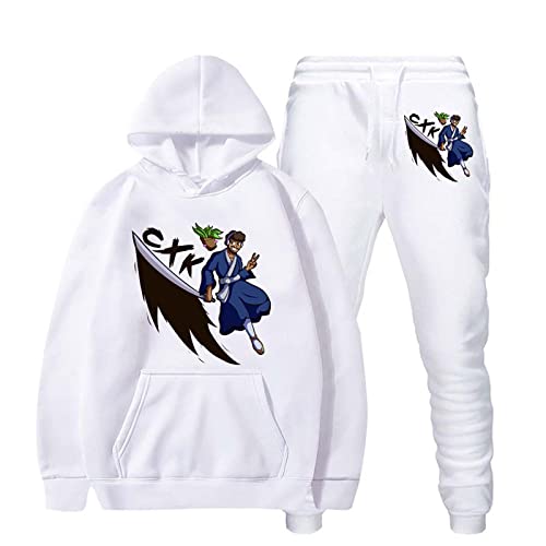 Flyself Unisex Trainingsanzug CoryxKenshin Merch Lange Ärmel Kapuzenpullover Sweatshirt + Jogginghose Sportswear 2 Stück Sets Cosplay Outfit für Mädchen Jungen von Flyself