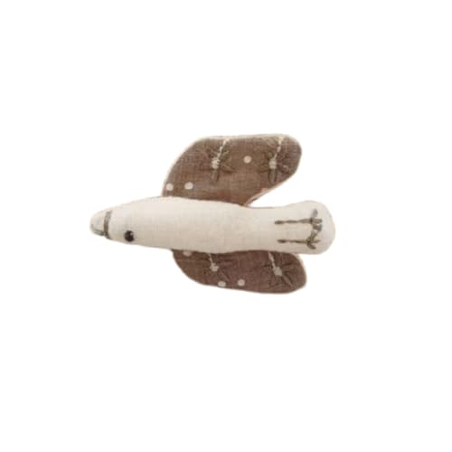 Flyshun Delicate Fabric Pins - Weiche Baumwolle Leinen gestickte Broschen für Frauen Mode Bluse, Schal, Tasche, Hut (Form des Flugzeugs 5) von Flyshun