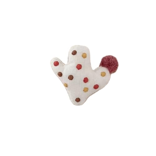 Flyshun Delicate Fabric Pins - Weiche Baumwolle Leinen gestickte Broschen für Frauen Mode Bluse, Schal, Tasche, Hut (Form des Kaktus 2) von Flyshun