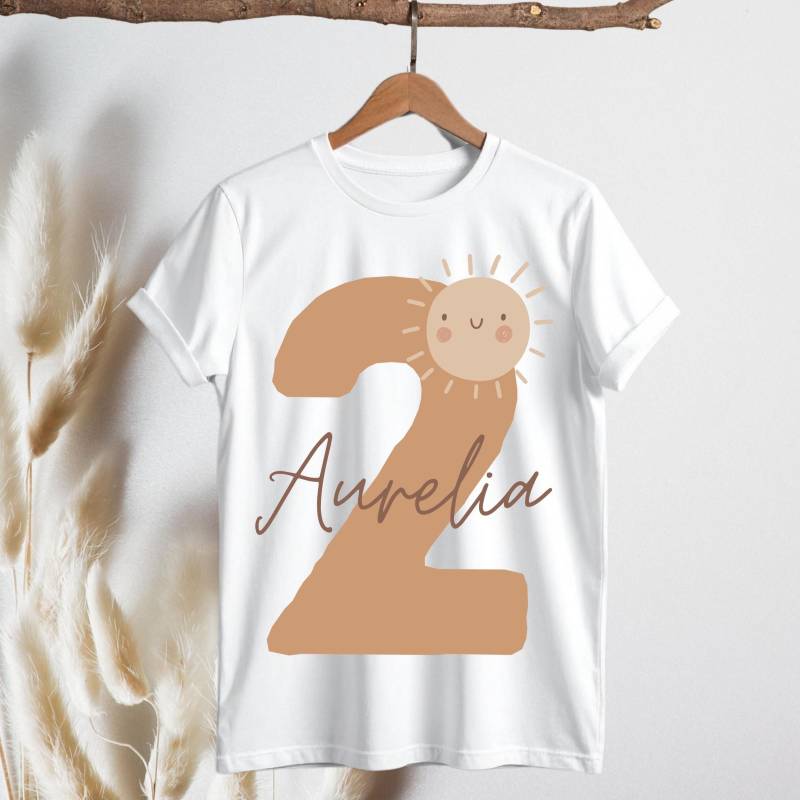Personalisiertes Kinder T-Shirt Mit Geburtsjahr Und Name | Shirt Für Baby Geburtstag Geschenk Zum 1. 2. 3. 4. 5. 6. Boho von FmlySpirit