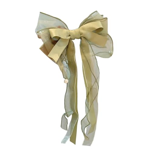 FmtwPhn Band-Haarschleifen, große Schleife-Haarspange für Mädchen - Trendige Haarschleifen-Haarspangen für Mädchen,Schleifen-Haarspange mit langem Schwanz, Haarschmuck für Dating, Geschäftsreisen, von FmtwPhn