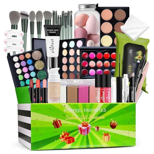 FmtwPhn Damen-Make-up-Komplettset, Reise-Make-up-Set - Kosmetik-Beauty-Set,Kosmetik-Make-up-Starter-Set mit Aufbewahrungspaket für Erwachsene, Männer, Make-up-Künstler, Kosmetikerinnen von FmtwPhn