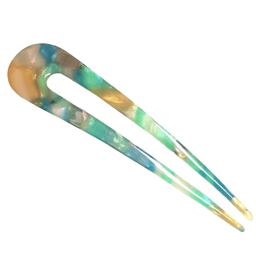 FmtwPhn French Twist Haarnadel – Haarnadel mit französischer Verdrehung, U-förmige Acryl-Haarnadeln für Dutt, langes und dickes Haar, für Damen und Mädchen von FmtwPhn