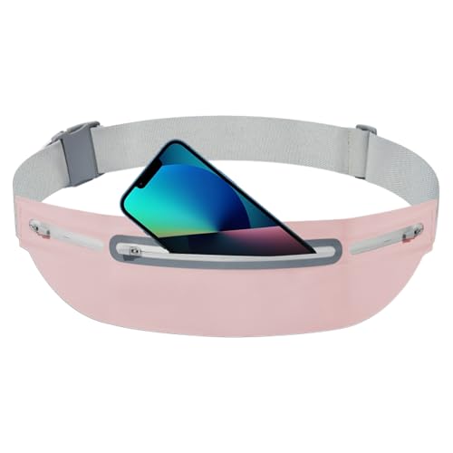 FmtwPhn Hüfttasche Für Damen, Sport Handy Hüftgurt Tasche Wasserdicht, Verstellbarer Gurt Mit Reißverschlussfächern Für Sport, Damen Herren Jugendliche Erwachsene von FmtwPhn