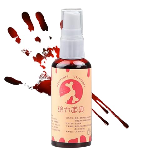 FmtwPhn Kunstblut Makeup, Kunstblut Für Gesichtsschminke, Düse Enthalten Requisiten Theater Kostüm Filmabend Streich von FmtwPhn