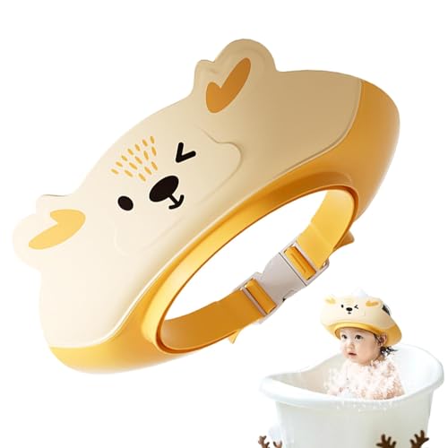 Baby Haarwaschhut, Babybad Duschhut | Faltbares Shampooning Visor Verstellbarer Baby Badewaschkopfhut | Kinder baden Vorräte für und Mädchen Haarwaschschutz von Fmzrbnih