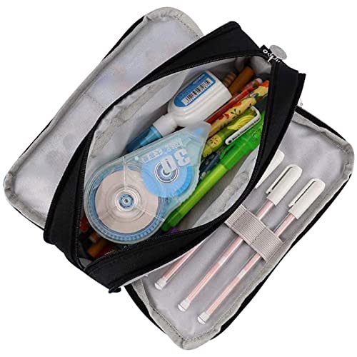 Federmäppchen Für Mädchen – Organizer Für Schule, College, Büro, Einfache Schreibwarentasche | Federmäppchen Mit Großem Fassungsvermögen Und 3 Fächern Für Teenager, Mädchen, Erwachsene, Studenten, (8, von Fmzrbnih