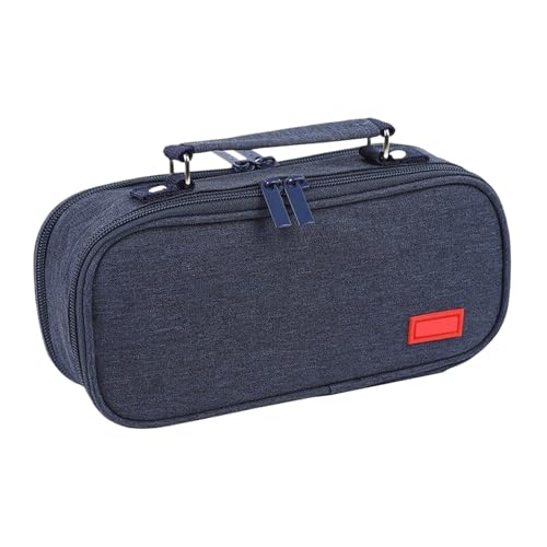 Fmzrbnih Federmäppchen mit Reißverschluss, tragbare Tasche für Bleistifte mit Griff – Stifthalter für Make-up im Schlafsaal im Freien Reisen Handwerk Keramik Klassenzimmer Schreibtisch Schule Wandbild von Fmzrbnih