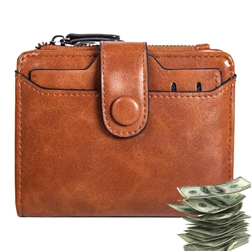 Fmzrbnih Geldbörse für Karten | PU kleine Multi-Slots Kartenetui – Reißverschluss gesichert tragbare Tasche Geldbörse Münzbörse für Bargeld Rechnung Karte, Refer to Description, Unisex von Fmzrbnih