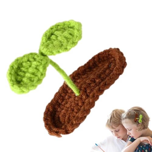 KOME Sprout Hair Clips - Tragbare Lustige Haarklammern, Kopfbekleidung Hair Accessoires | Nicht Rutschfeste Keimstöcke Geformte Süße Kleine Gras Haarnadeln, Pflanzenstil Für Frauen Mädchen Kinder Klei von Fmzrbnih